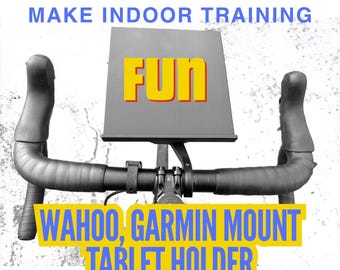 3D-Printed Tablet Holder for Wahoo/Garmin Bike Mount – Indoor Cycling