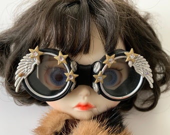 Blythe Doll Dress GOGGLES "Driving Me Crazy"  Flying to the Stars Goggles