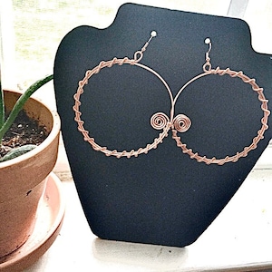 Grandes boucles d’oreilles en cuivre DW