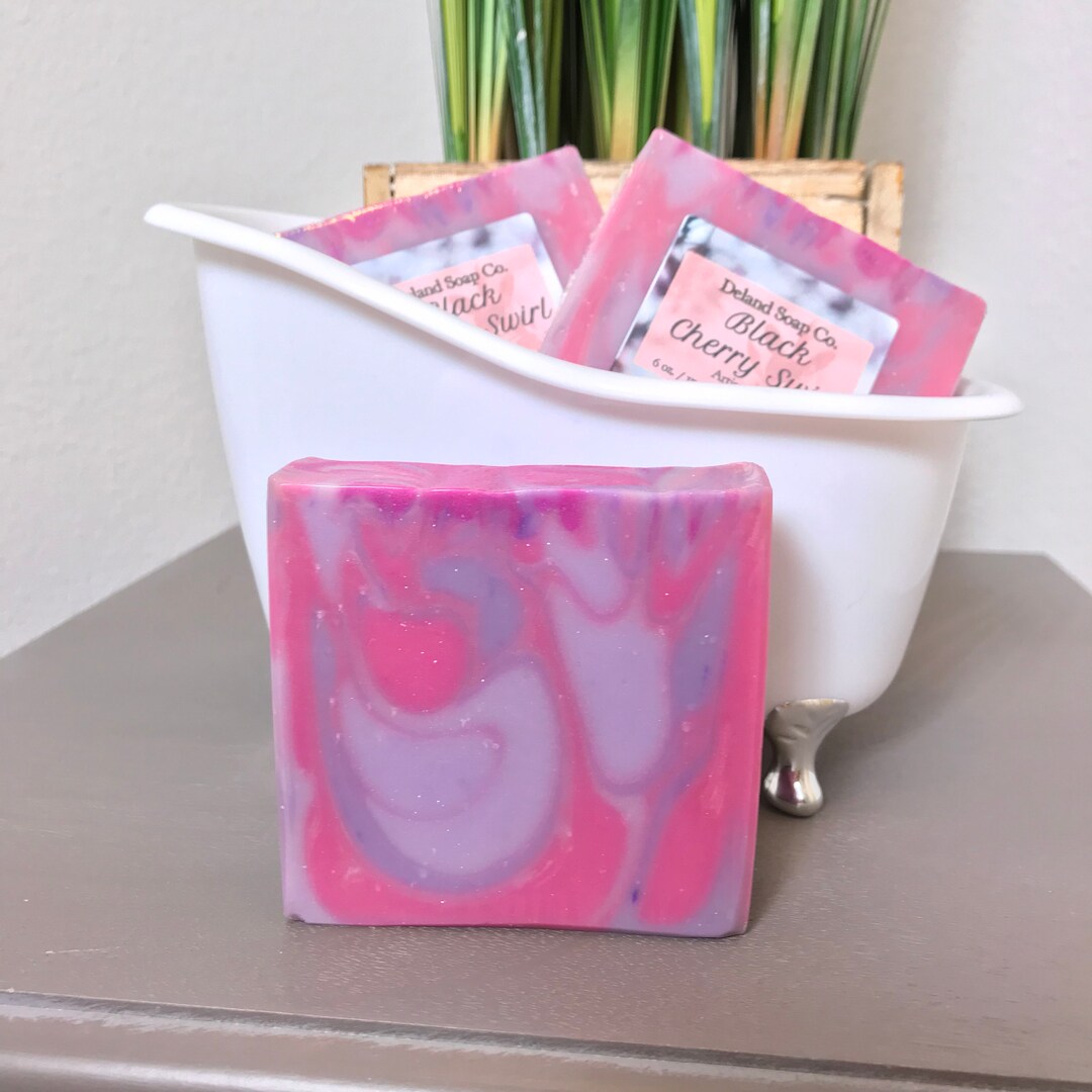Black Cherry Soap, Artisan Soap, Handcrafted Soap, Gift, Bar Soap