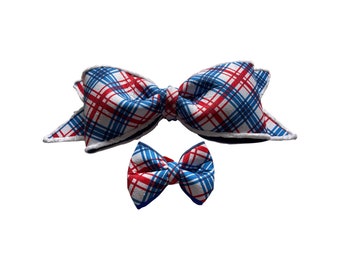 Fourth of July Big Bow, XL wreath bow, wreath attachment, decorative bow, wedding decor, home decor, nursery decor, Patriotic Decor