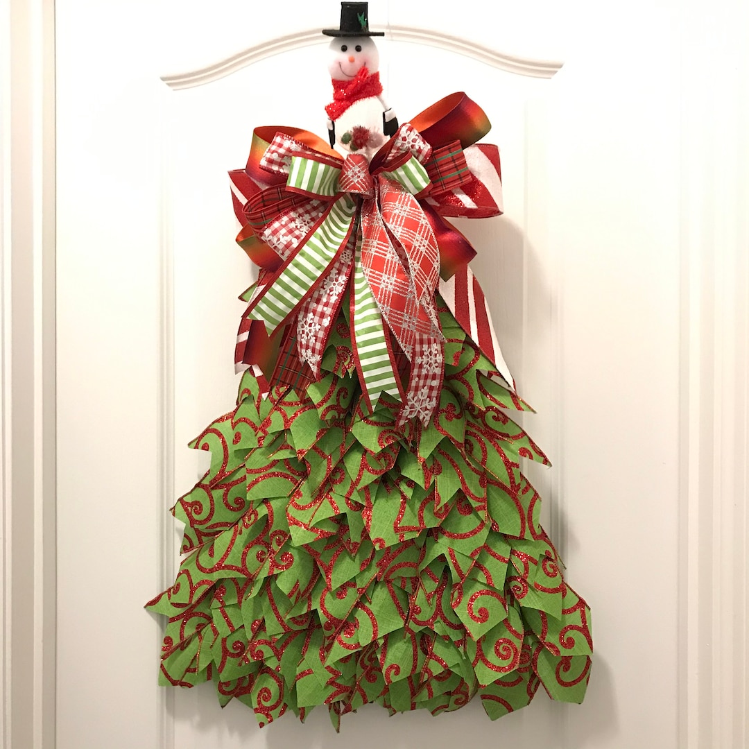 UITC Christmas Tree, Front Door Decor, Holiday Decorations, Red and