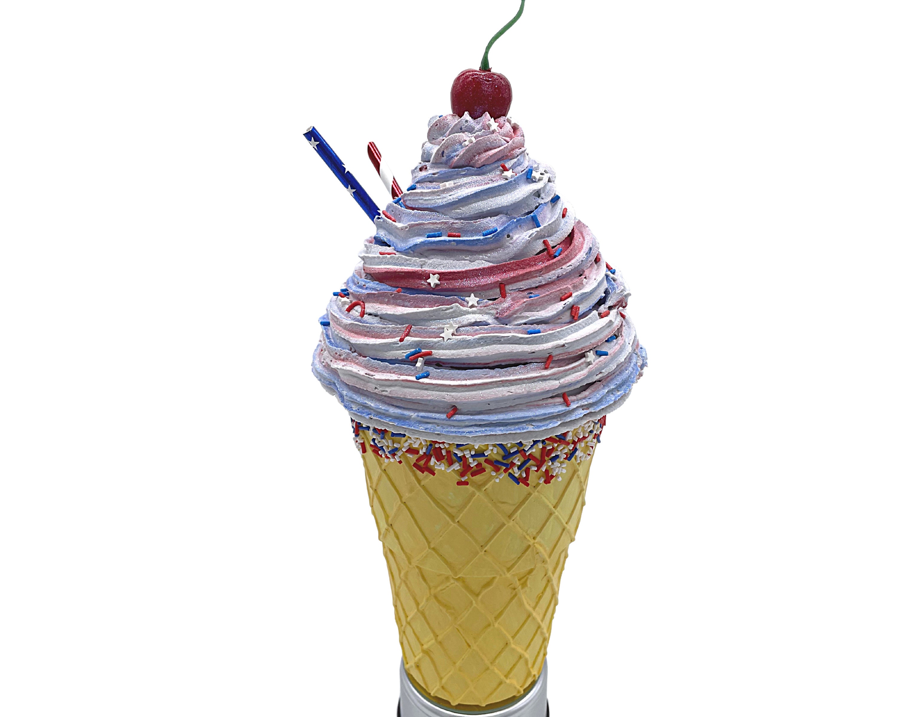 Fake Ice Cream Cones Realistic Ice Cream Ice Cream Cone Etsy