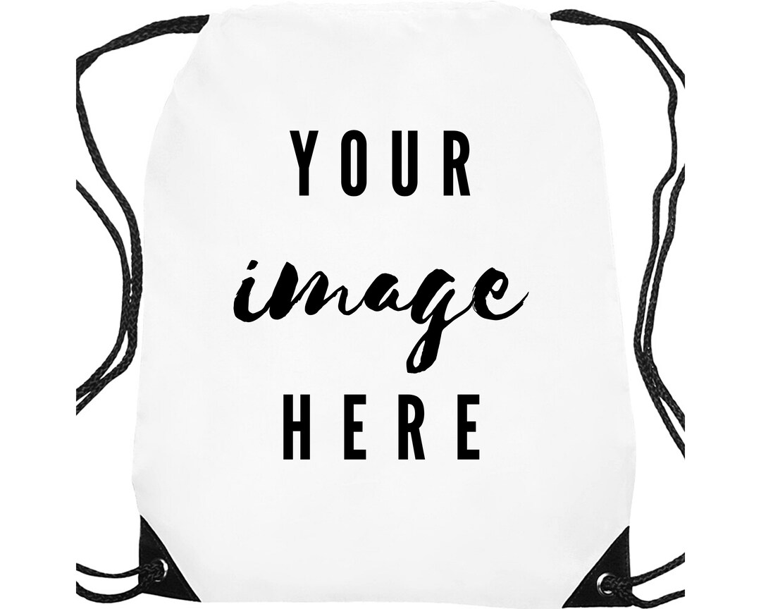 Custom Personalized Drawstring Backpack Etsy