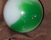 Vintsge moss green agate shooter marble