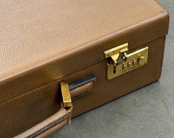 Delvaux Vintage Leather Briefcase / Attache Case – Cognac Brown – 44 cm