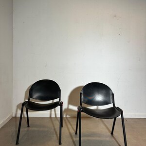 Lamm Stackable Chairs – Black Italian Modern Design