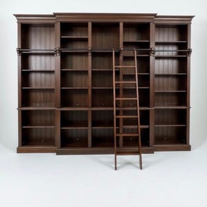 ローリングラダー付きグランドライブラリーブックケース