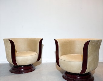 Art Deco Lounge Tulip Chair by Hotel Le Malandre