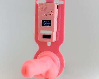 Deepthroat Trainer Pink Edition - WiFi sex toy. Long distance BDSM sissy ddlg blowjob training.