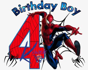 Spiderman Birthday Svg | Etsy