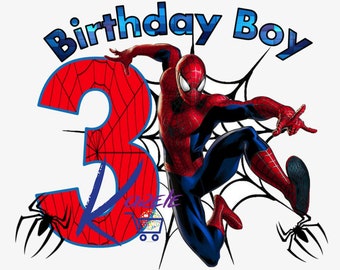 Spiderman Birthday Svg | Etsy