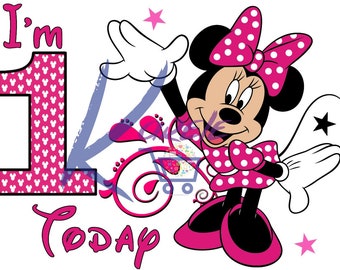 Download Minnie Mouse 1st Birthday Svg Etsy