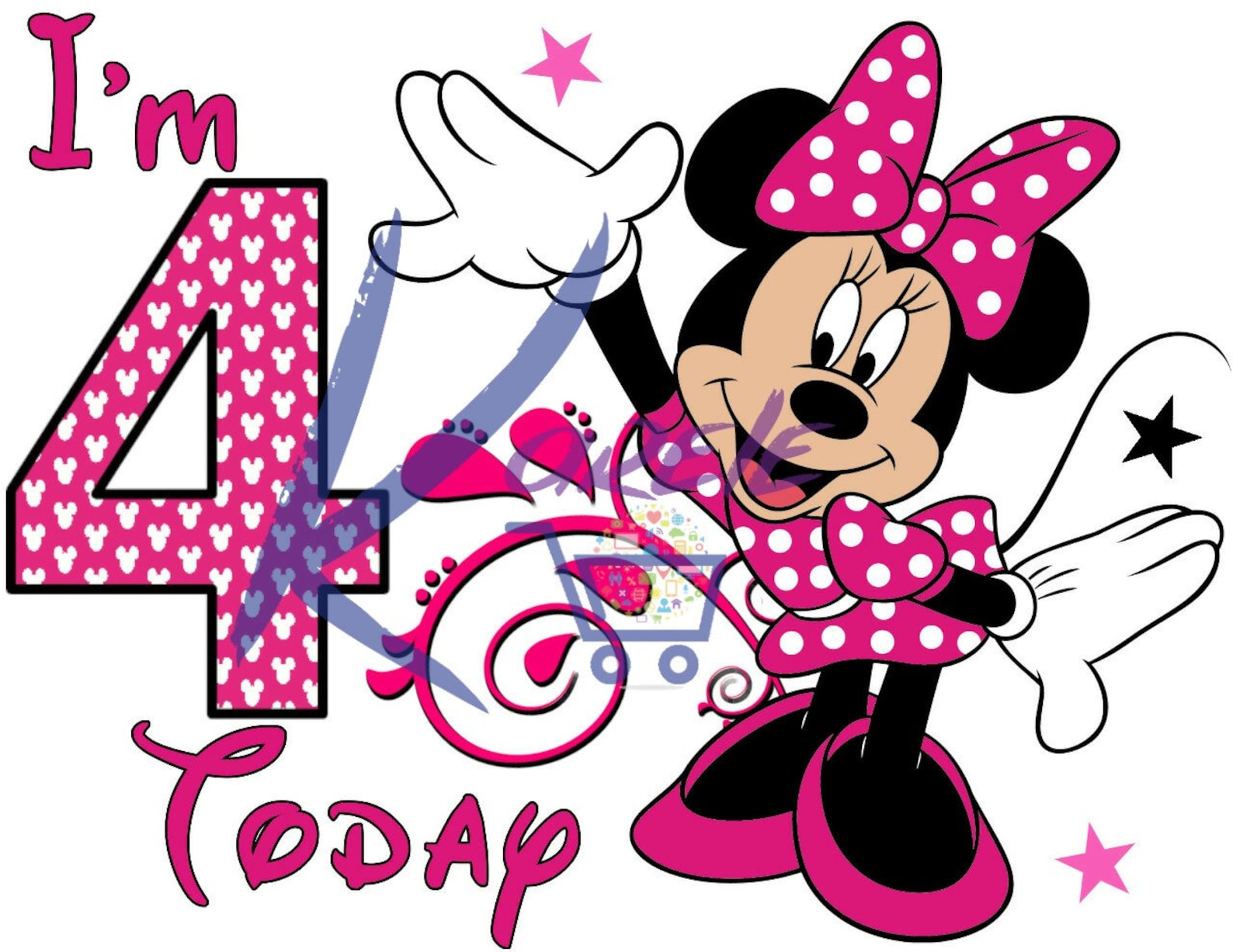 Happy 4th Birthday Minnie Mouse Images and Photos finder