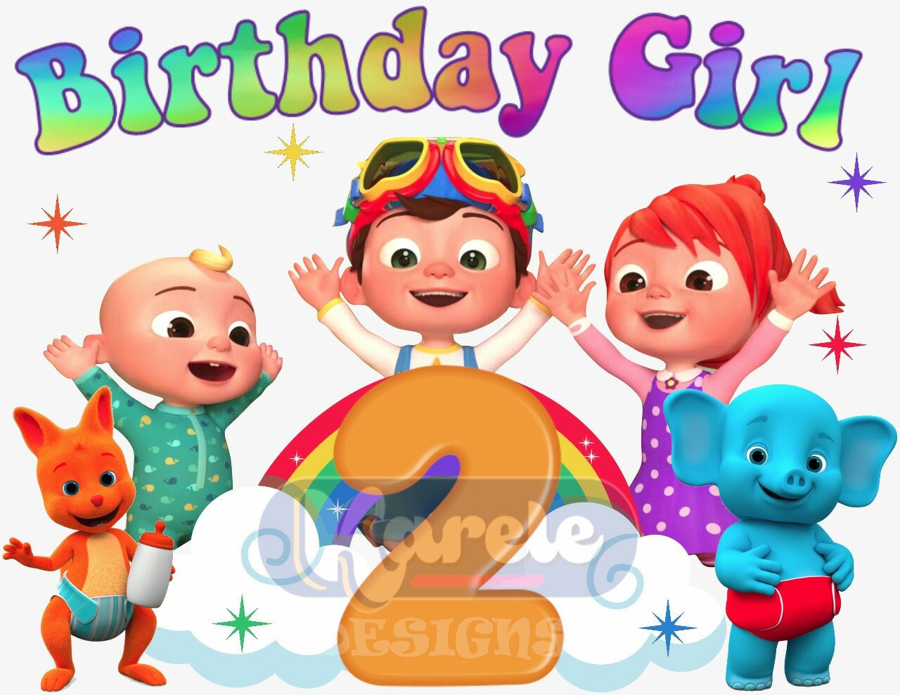 Cocomelon 2nd Birthday Digital File Png No Name Etsy