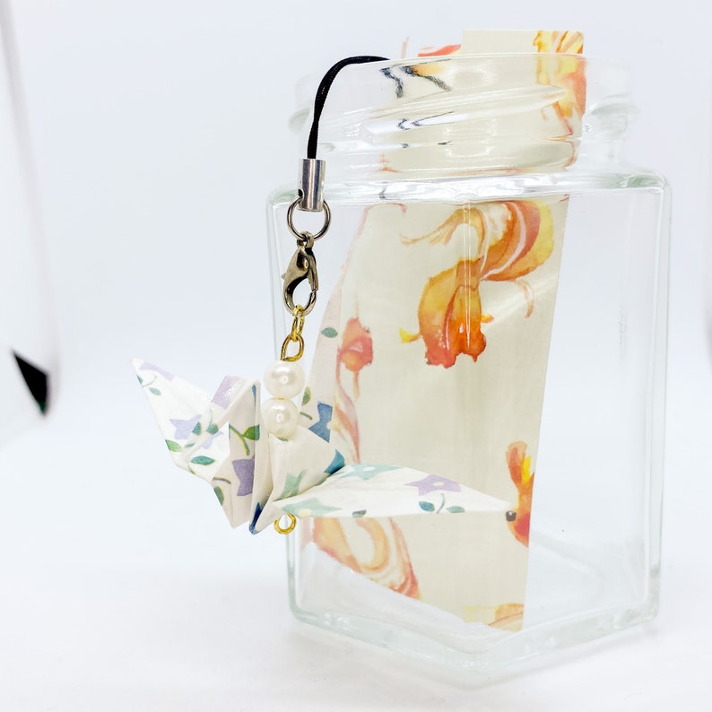 Japanese Origami Crane Strap Pink
