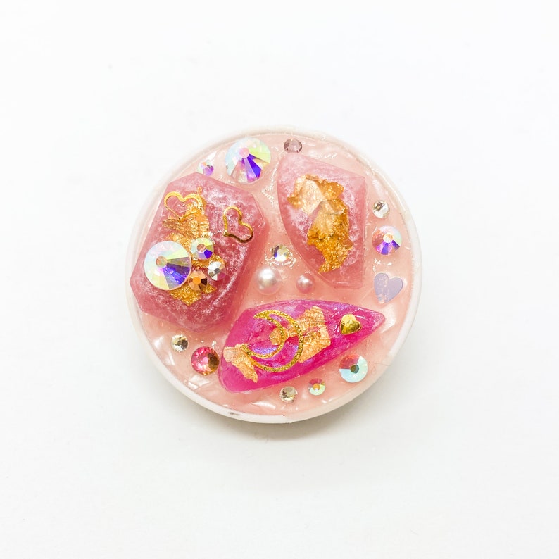 Resin Stone /& Crystal Phone GripStand