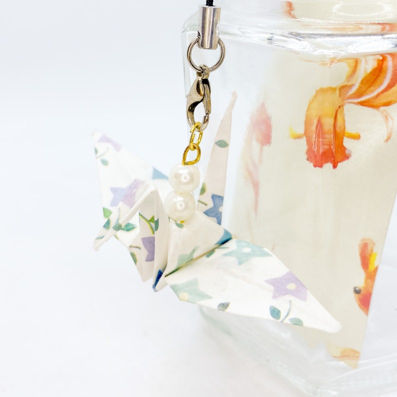Japanese Origami Crane Strap Pink