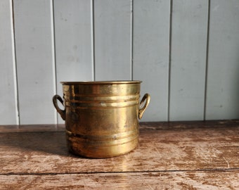 Lovely Vintage Brass Planter with handles