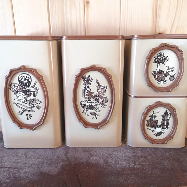 Kitchen Canisters Vintage Etsy