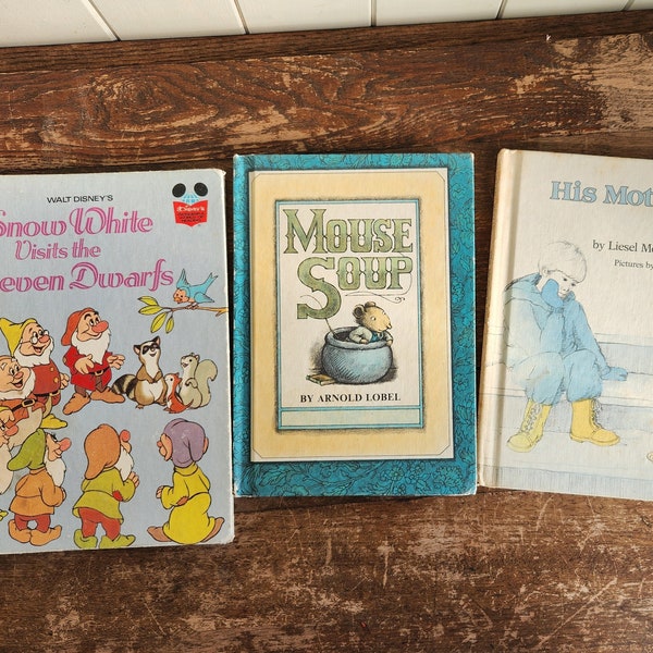 Three Vintage 1970s Hardcover Children's Books Including Walt Disney