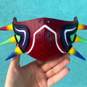 Majora Mask | 3D model | Wooden | Legend of Zelda | Cosplay | Majora Quarantine Mask | DIGITAL | Costume | Hand painted | Skull kid mask