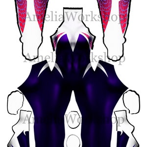 Spider Gwen | Gwen Stacy | Spider Woman | Cosplay | Pattern | Suit | Digital | File for download | Visual Art