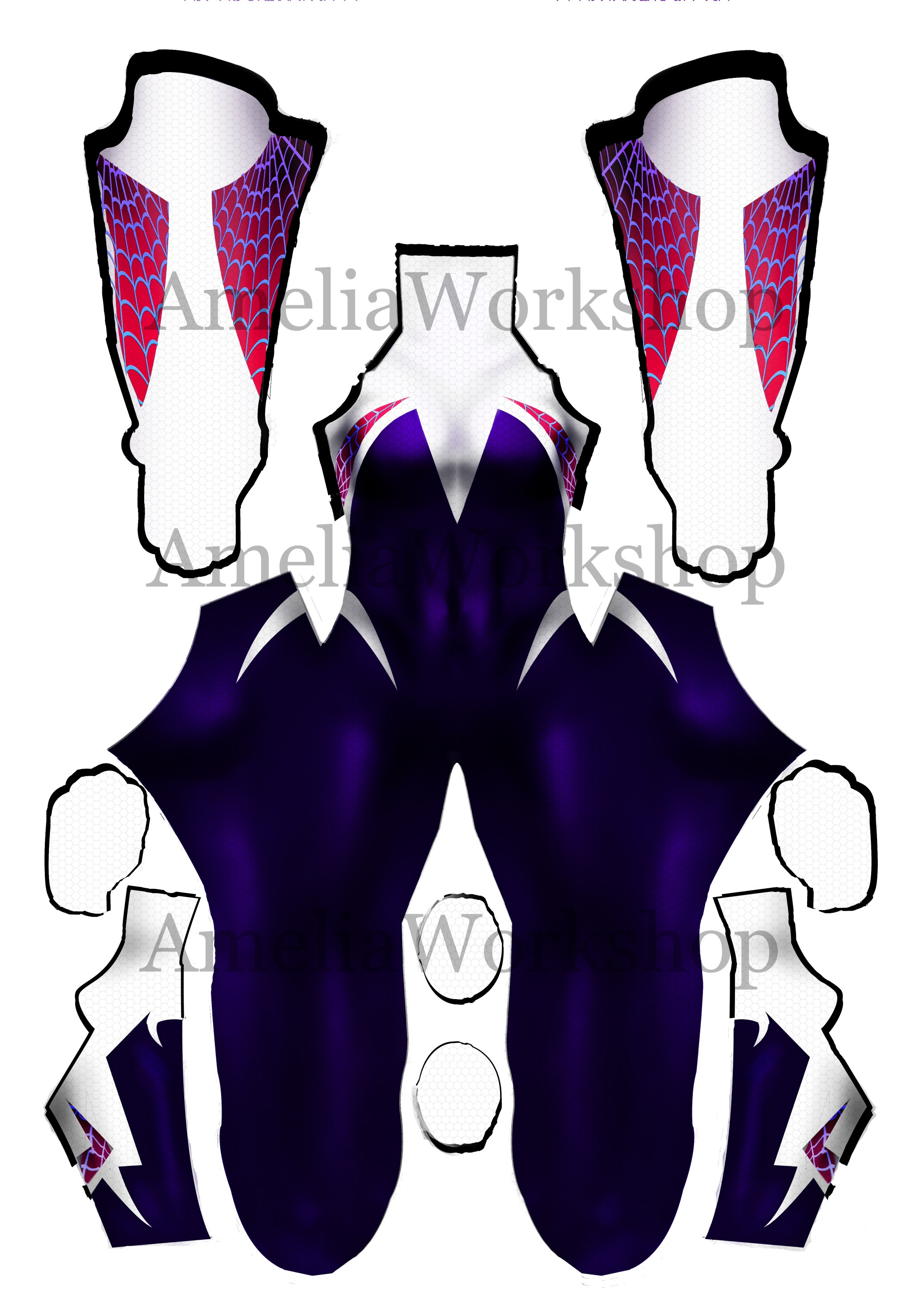 Spider Gwen Gwen Stacy Spider Woman Cosplay Pattern Etsy UK