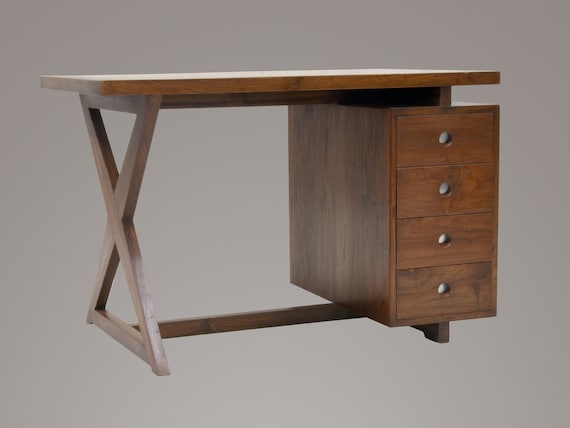 gromit　journal standard Furniture Pierre Jeanneret X Leg Chandigarh Desk - Etsy