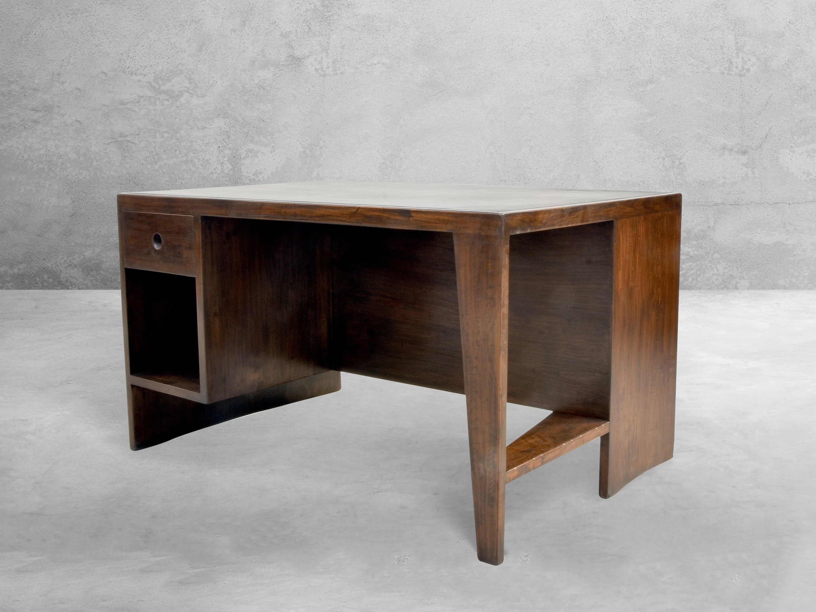 Handmade Pierre Jeanneret Inspired Pigeon Hole Desk, Teakwood