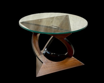 Astra Glass Top Side Table