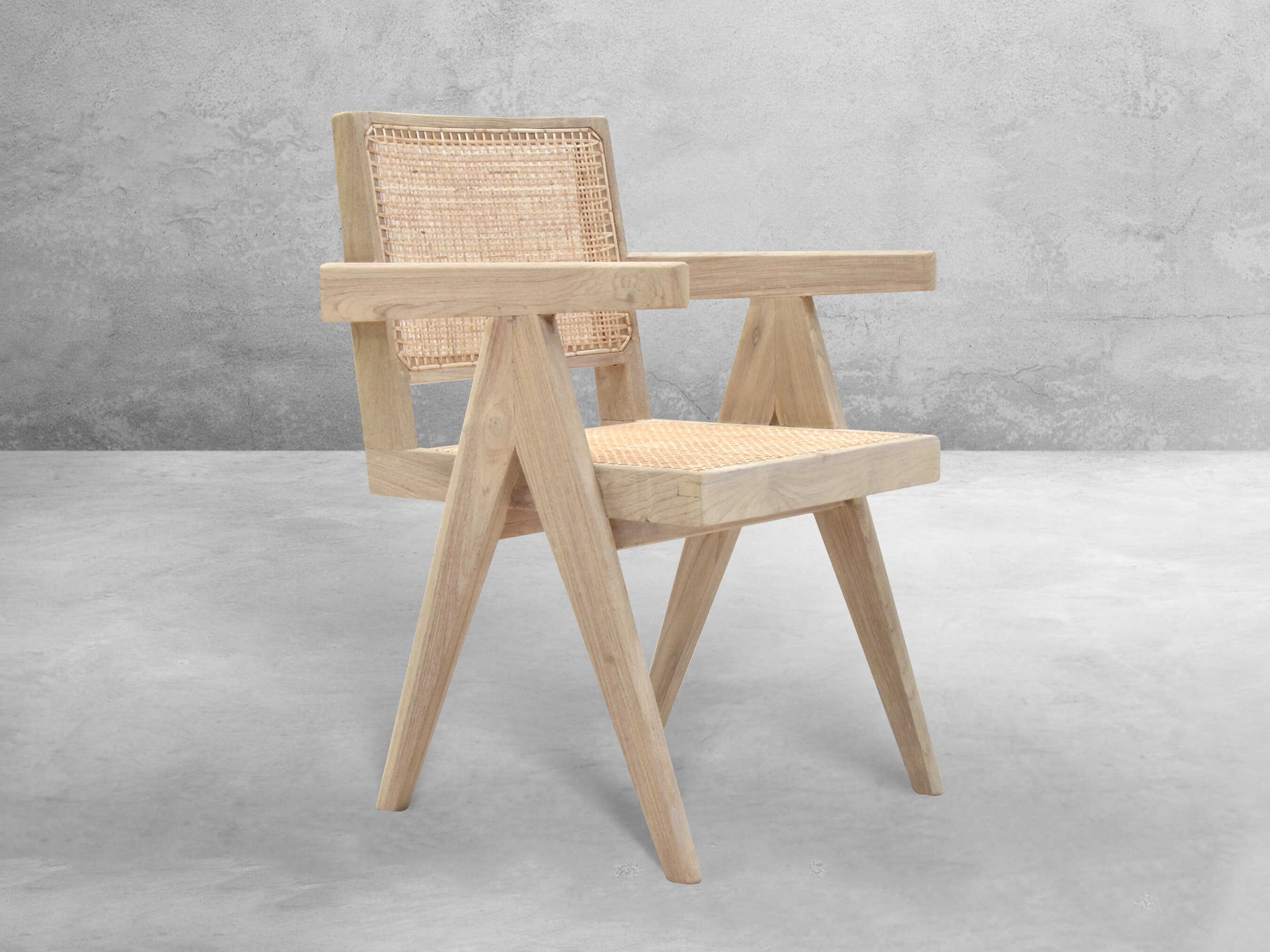 Pierre Jeanneret Inspirierter Buro King Stuhl Mid Century Modern Design Etsy