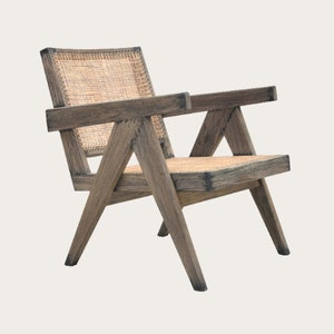 Chandigarh Easy Chair Distressed Finish