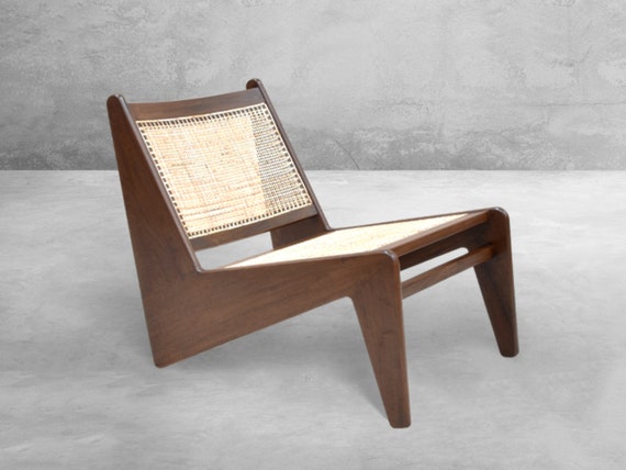Reclaimed Teakwood Kangaroo Chair Inspired by Pierre Jeanneret's