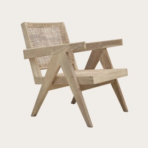 Chandigarh Easy Chair Bleached Finish