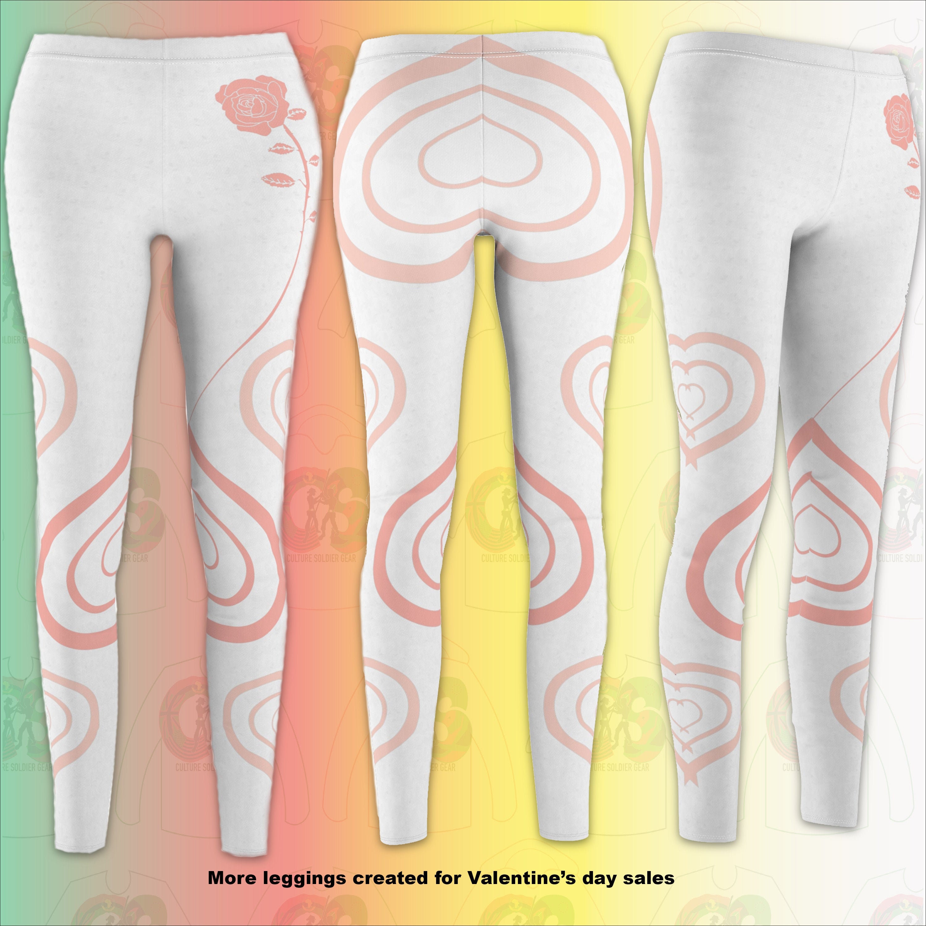 Monogram Leggings Personalized Leggings Customized Leggings