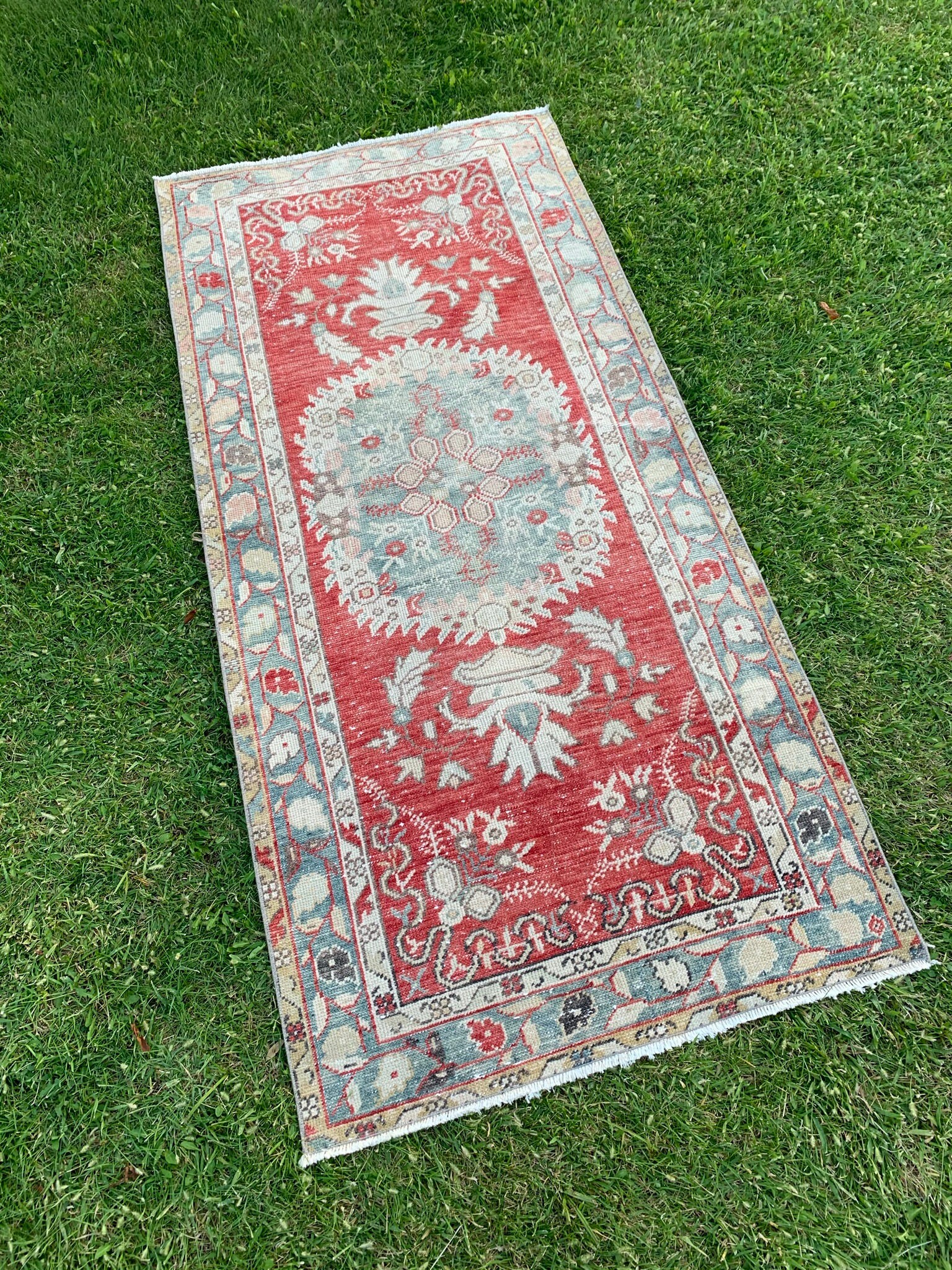 Runner Rug Coral Color Runner Rug Turkish Runner Rugs Etsy