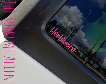 Herbivore Decal | Vegan Decal | Plant based Decal | Vegetarian Decal | Herbivore