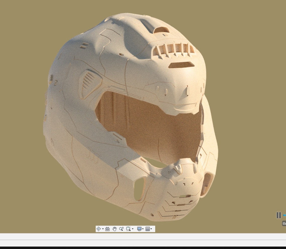 Doomguy Helmet 3D model for 3D print Doom Eternal | Etsy