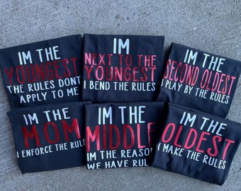 Black Sibling Shirts Children & Adults