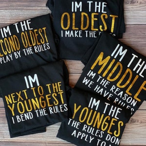 Black Sibling Shirts Children & Adults