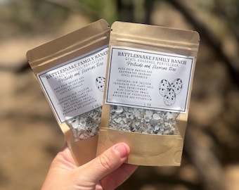 1 oz crushed and dehydrated quail eggshells used for natural fertilizer for gardening