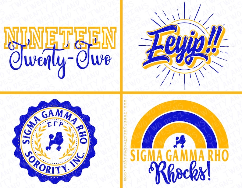 SGRho Svg Sigma Gamma Rho Svg, Rhoyal Svg SGRho Poodle Svg 1922 Svg SGRho Png SGRho Paraphernalia Rhoyalty Svg Pretty Poodle Svg