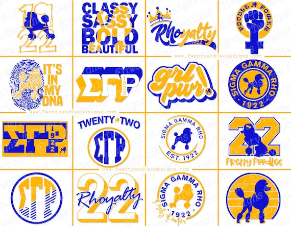 SGRho Svg Sigma Gamma Rho Svg, Rhoyal Svg SGRho Poodle Svg 1922 Svg SGRho Png SGRho Paraphernalia Rhoyalty Svg Pretty Poodle Svg