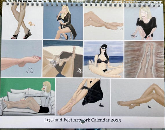 Legs and feet Artwork Calendar 2025