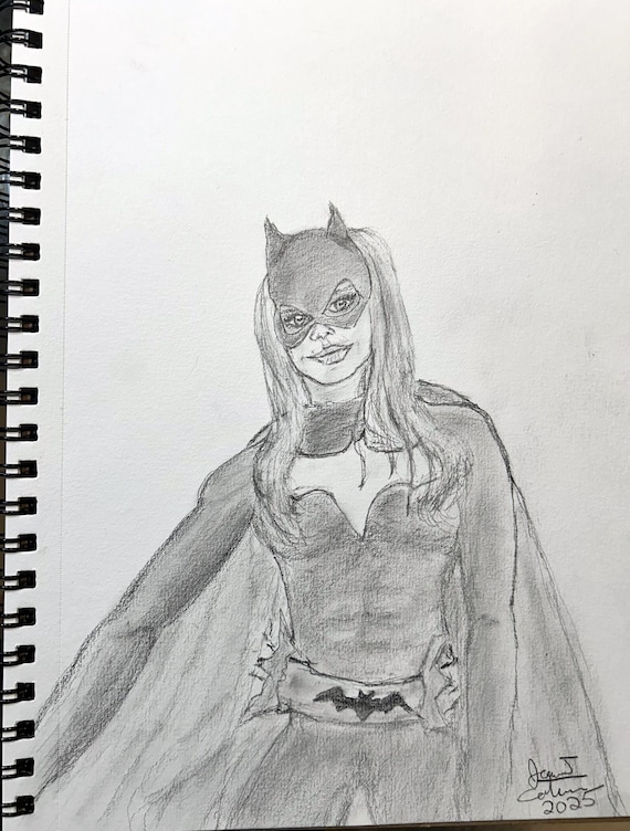 Batgirl Pencil Sketch