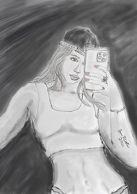 Tate McRae drawing
