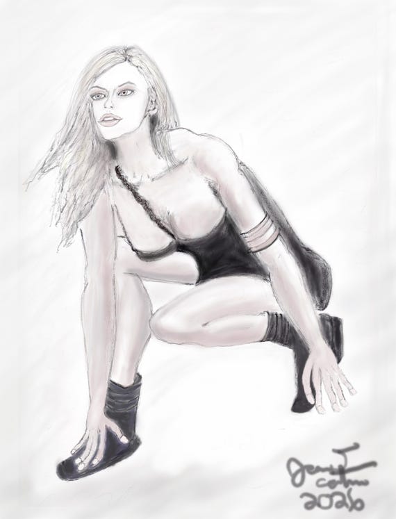 Caitlin Star drawing