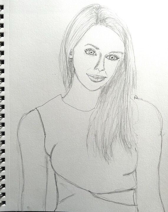 Melissa Benoist and Supergirl, two original pencil sketches in one package