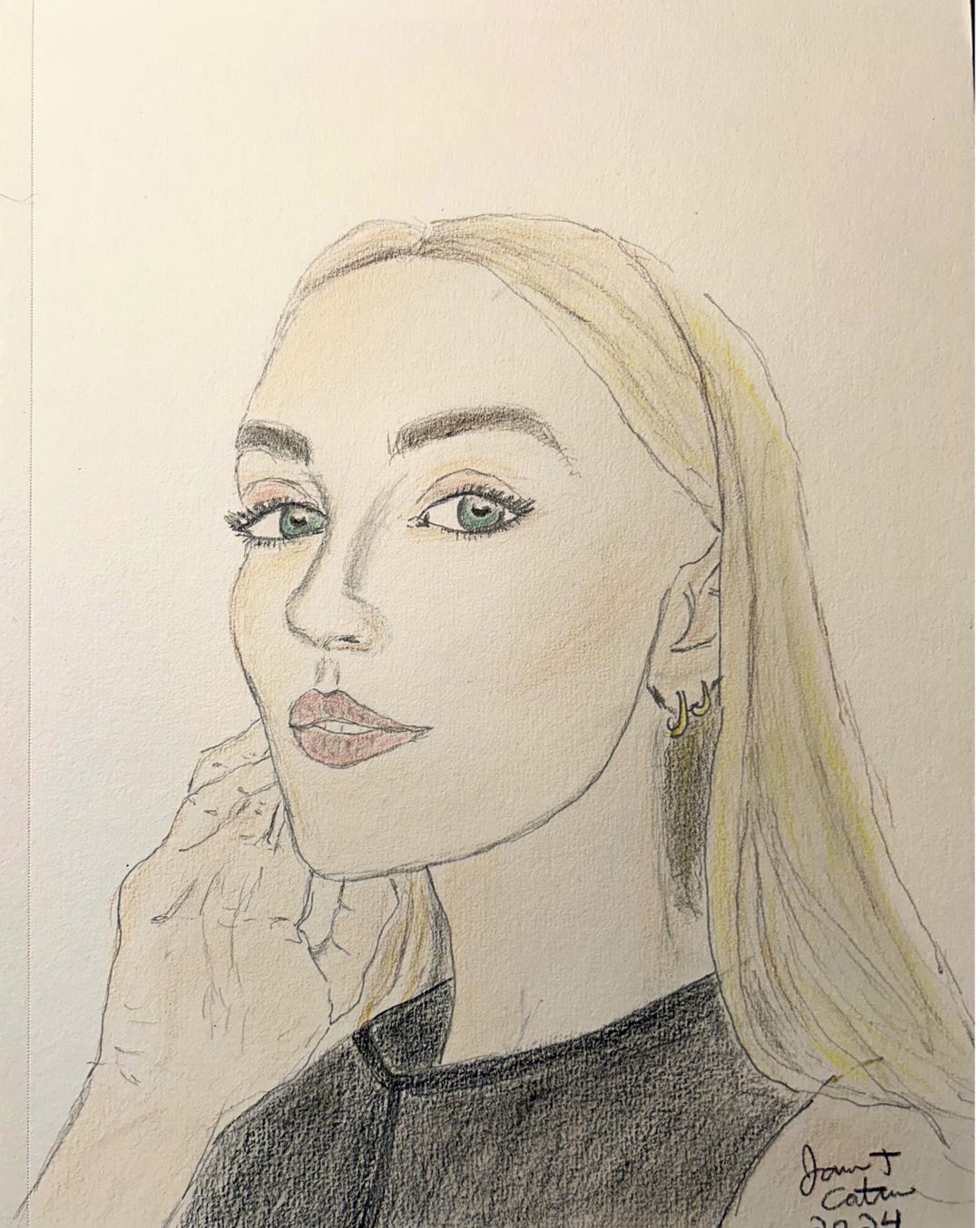 Chloe Fineman Drawing - Etsy